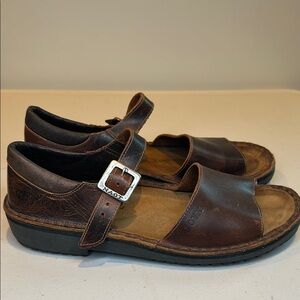 NAOT Brown Leather Sandals